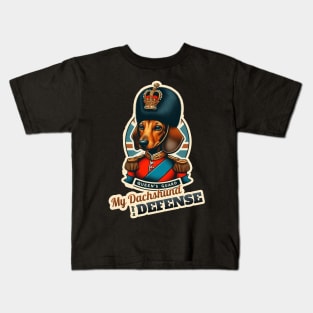 Queen's Guard Dachshund Kids T-Shirt